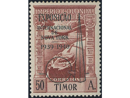 Timor. Michel 257 ★★, 1939 New York Exhibition 50 a. 400 € if x.