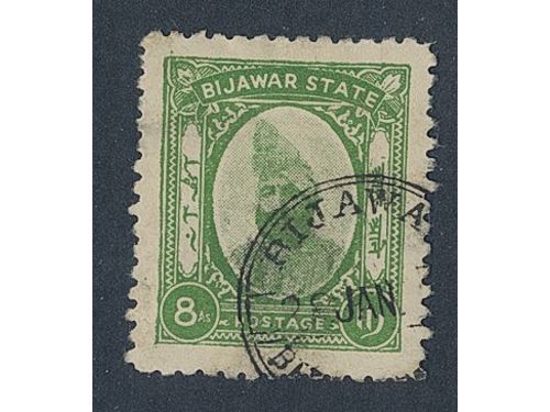 India, Bijawar. Michel SG13 used,  EUR 250