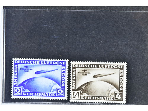 Germany, Reich. Michel 438–39 ★★/★, 2M with a rest from a hinge on the stamp. 4M is MNH. EUR 650