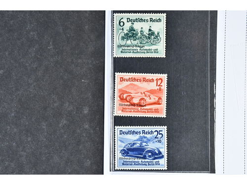 Germany, Reich. Michel 695–97 ★★, 1939 NÜRBURGRING-RENNEN overprint SET (3). EUR 300