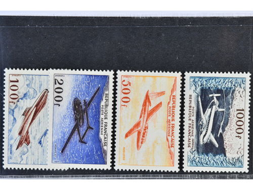 France. Michel 987–90 ★★, 1954 Air mail SET (4). EUR 300