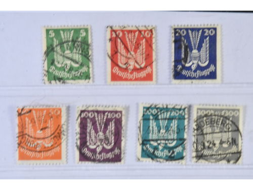 Germany, Reich. Michel 344–50 used, 1924 Dove SET (7). EUR 350