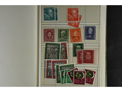 Germany, GFR (BRD). Accumulation ★★ 1949–60 in Lindner circulation booklet. A very good range of better stamps and sets in also good variation! The entire lot is presented at www.philea.se. Fine quality.