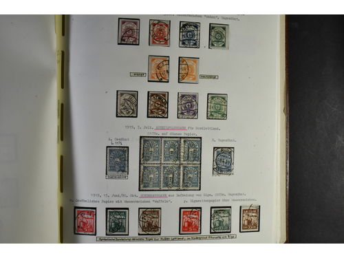 Latvia. Collection mostly used in album. Some better used, e.g. Mi 203-05, 210-14 and 215-18. Also som older issues including cards with Latvian cancels.