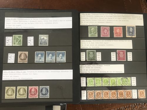 Germany, mixed. ★★/★/⊙. Stock BRD 1949–1959 and Berlin 1948–1964 in two Visir binders incl. many better singles and charity sets, etc. (>1500)