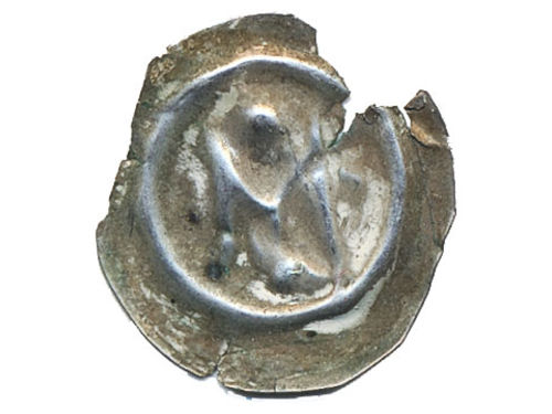 Coins, Sweden. Magnus Ladulås, LL XVIII:C:4d, 1 penning ND (1275–90). 0.10 g. Edge loss. Skänninge? SMB 164. 1/1+.