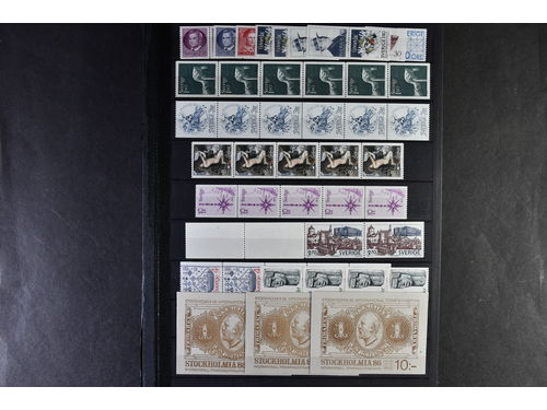 Sweden. Face value. Stamps and booklets mostly 1980s–2000s. Face value approx. 10000.