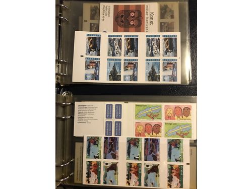 Sweden. Face value. Two binders with booklets 1999–2006. Face value approx. 8000.