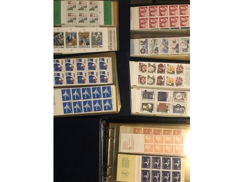 Sweden. Face value. Five binders with booklets 1967–1994. Face value ca. 2700.