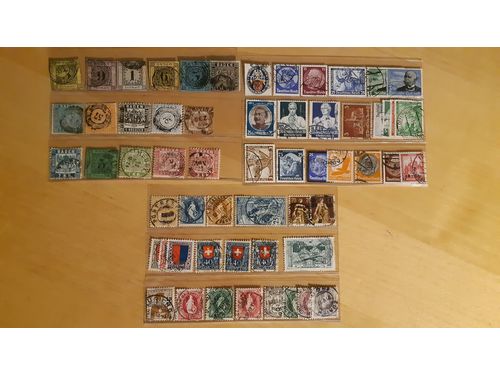EUROPE. Lot used. Baden 1851–1868 (16), Reich 1929–35 (21) and Switzerland 1882–1923. All different. Mostly good quality Mi € 1497.