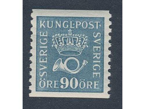 Sweden. Facit 167b ★★, 90 öre on white paper with perfect centering. SEK 3500++