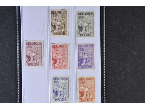 Belgium. Michel 366–72 ★★, 1933 Tuberculosis SET (7). EUR 800