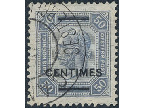 Austria, post in Crete. Michel 11B used, 1904 50 on 50 H perf 13 * 12½. EUR 160