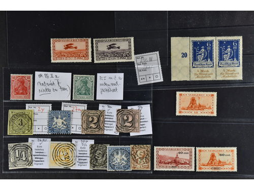 Germany, mixed. ★★/★/⊙. Small group of stamps, several varities. The entire lot is presented at www.philea.se.