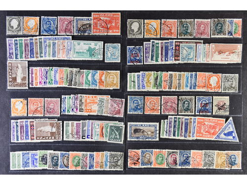Iceland. Used. Interesting lot in envelope with many a bit better, mostly different stamps. Also two s/s. F >40000 (180–200)