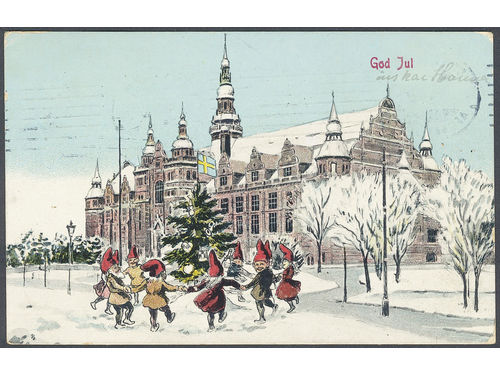 Sweden. Facit 52 on picture postcard, 