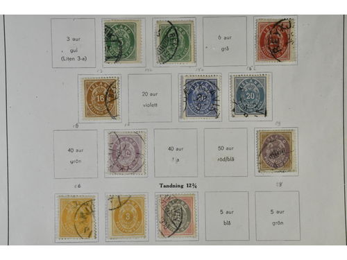 Iceland. Collection mostly used 1870s–1966 on leaves. Incl. some officials. Mostly good quality. (400)