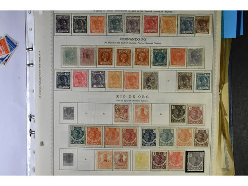 Spanish colonies. Accumulation ★★/★/⊙ 1900–1970 in album. A very disorganized, but interesting, material. Many 