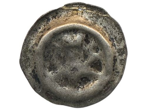 Coins, Sweden. Albrekt av Mecklenburg, LL XXXII:2, 1 penning ND. 0.26 g. Stockholm. Bracteate. SMB 280. 1.
