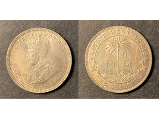 Brittiska Västafrika George V (1910-1936) 1 shilling 1914, UNC
