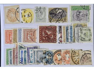 Austria. Used 1850–1926. All different, e.g. Mi 28, 30, 83, 155z, 210 IIA, 410-13, 493 …