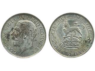 Coins, Great Britain, England. George V, Spink 4023A, 1 shilling 1921. XF.