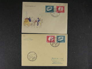 Germany GDR (DDR). FDC Michel 280–81 , 1951 Second Winter Sport Championships SET (2). …