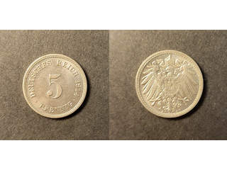 Tyskland 5 pfennig 1914 A, UNC