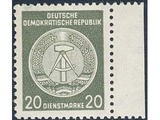 Germany, GDR (DDR). Official Michel DI22xIXI ★★, 1954 20 (pf), (A) for administrative …