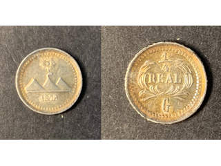 Guatemala 1/4 real 1878 Stort G, UNC