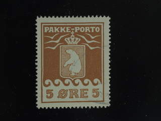 Denmark Greenland. Parcel Facit P6 used , 1918 Thiele II 5 øre brown. Nice copy with …