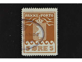 Denmark Greenland. Facit P6 II used , 5öre red-brown, second print. Good - fair …