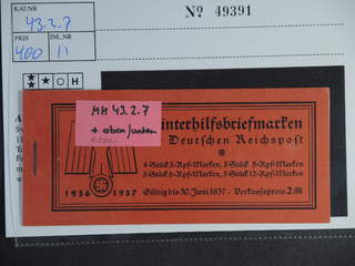 Germany Reich. Booklet Michel MH43.2.7 ★★ , 1936 Modern buildings 2 RM. EUR 250