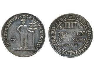 Coins, Germany, Brunswick-Luneberg-Calenberg-Hannover. George III (1760-1814), KM 346, 4 …