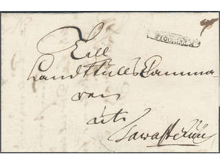 Sweden. A county. STOCKHOLM, ribbon postmark. Type 2 on cover dated "Stockholm d: 15 …