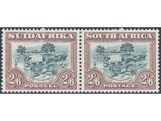 South Africa. Michel 37A/38A ★ , 1932 King George V 2/6d. green and brown. Superb …