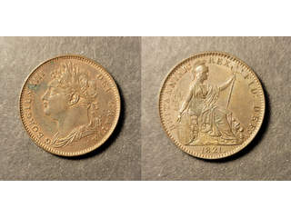 Great Britain George IV (1820-1830) 1 farthing 1821, AU/UNC