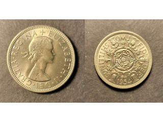 Great Britain Queen Elizabeth (1952-) 2 shillings 1954, UNC