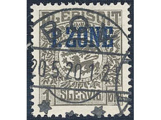 Denmark Schleswig. Facit 15 or Scott 15 used , 1920 Overprint on Lion and Landscape 1 …