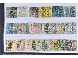 Germany, Thurn und Taxis. Used 1852–1866. All different, e.g. Mi 3-6, 8, 11-12, 14-18, …