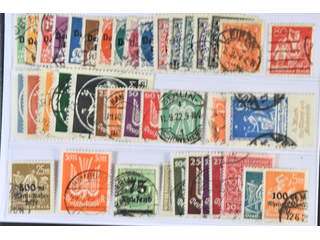 Germany, Reich. Used 1920–1923. All different, e.g. Mi 119-38, 172, 186, 210-14, 233-34, …