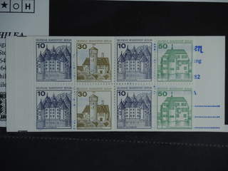 Germany GFR (BRD). Booklet Michel MH11dd ★★ , 1965 Buildings 10 × 20 pf red. EUR 150