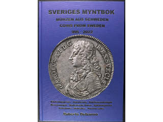 ’Sveriges Myntbok 995–2022 Del 1+2’. Robert Delzanno, 1326 pages, 5,7 kg, 795 SEK + postage