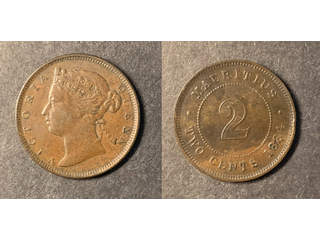 Mauritius Queen Victoria (1837-1901) 2 cents 1884, AU