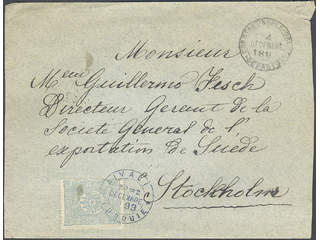 Turkey. Michel 71 cover , 1892 1 piastre grey-blue on cover of lowest rate sent to …