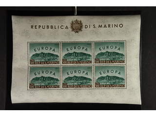 San Marino. Michel 700ms ★★ , 1961 Europa CEPT minisheet à 6 stamps. EUR 200