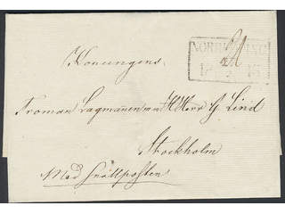 Sweden. General mail. Cover with notation "med Snällposten" (express mail, P: +600:-). …