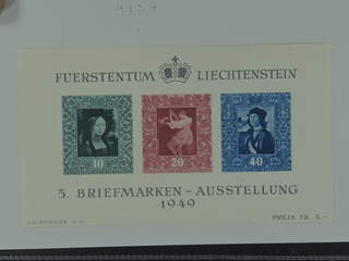Liechtenstein. Michel 278–80 ★★ , 1949 Vaduz Stamp Exhibition souvenir sheet 5. EUR 170